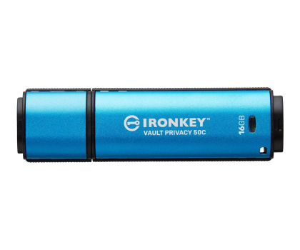 PenDrive Kingston 16GB IronKey Vault Privacy 50C AES-256 FIPS 197 USB-C